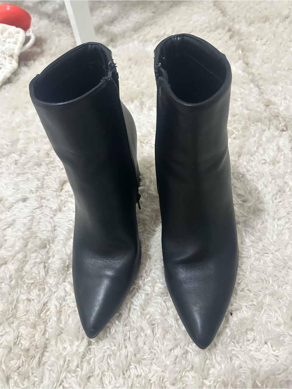 Black Pointed Toe Women's Ankle Boots size 6